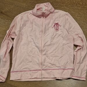 Charming Pink Kids Hoodie with Embroidered Ballet Design